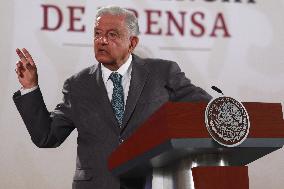 Mexico’s President Andres Manuel Lopez Obrador Briefing