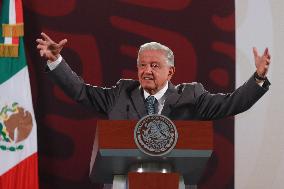 Mexico’s President Andres Manuel Lopez Obrador Briefing