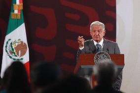 Mexico’s President Andres Manuel Lopez Obrador Briefing