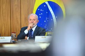 Brazil's President Luiz Inácio Lula Da Silva And Finance Minister Fernando Haddad