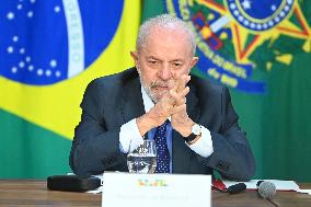 Brazil's President Luiz Inácio Lula Da Silva And Finance Minister Fernando Haddad