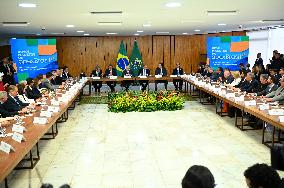 Brazil's President Luiz Inácio Lula Da Silva And Finance Minister Fernando Haddad