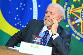 Brazil's President Luiz Inácio Lula Da Silva And Finance Minister Fernando Haddad