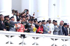 Nepali Living Deities Embark On Tour Of City As A Part Of Indra Jatra Festival Celebration