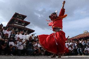 Indra Jatra Festival Celebration In Nepal.