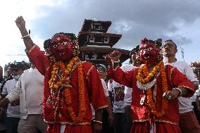 Indra Jatra Festival Celebration In Nepal.