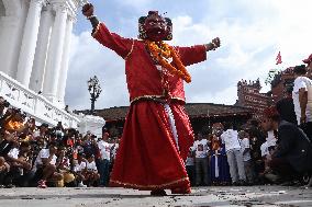 Indra Jatra Festival Celebration In Nepal.