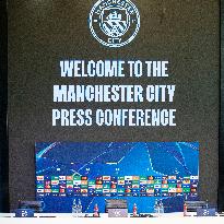 Manchester City Training Session And Press Conference - UEFA Champions League 2024/25 League Phase MD1