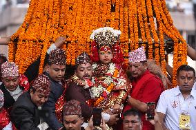 Indra Jatra Festival Celebration In Nepal.