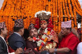 Indra Jatra Festival Celebration In Nepal.