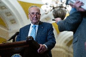 Senate Democrats And Republicans Hold Weekly Press Conferences - Washington