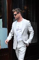 Chris Hemsworth Leaves His Hotel - NYC