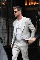 Chris Hemsworth Leaves His Hotel - NYC