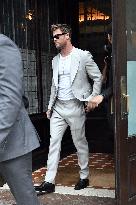 Chris Hemsworth Leaves His Hotel - NYC