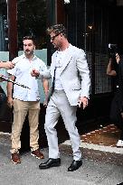 Chris Hemsworth Leaves His Hotel - NYC