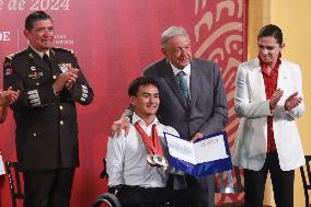 Awards Delivery Ceremony For Paris 2024 Olympic And Paralympic Athletes