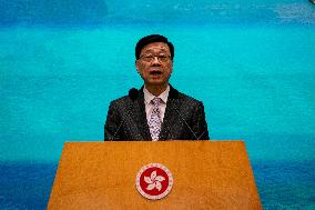 Hong Kong John Lee Press Conference Before Exco Meeting