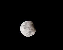 Partial Lunar Eclipse And Supermoon