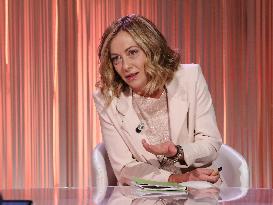 Giorgia Meloni On Cinque Minuti TV Show - Rome