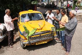 Kolkata-Yellow Ambassador Taxis