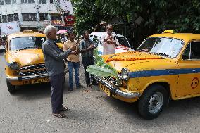 Kolkata-Yellow Ambassador Taxis