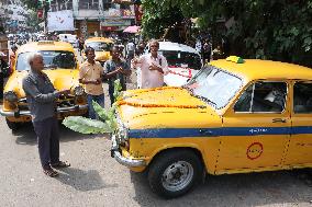 Kolkata-Yellow Ambassador Taxis