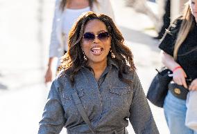 Oprah Winfrey At Jimmy Kimmel Live - LA