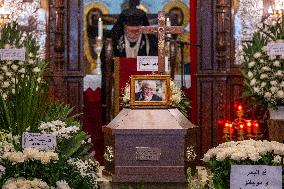 Funeral Mass For Writer Elias Khoury - Beirut