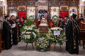 Funeral Mass For Writer Elias Khoury - Beirut