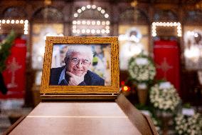 Funeral Mass For Writer Elias Khoury - Beirut