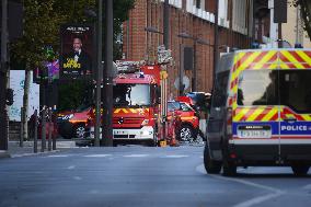 Two Injured In A Fire On The Roof Of A Building - Paris