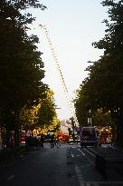 Two Injured In A Fire On The Roof Of A Building - Paris