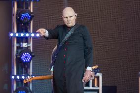 Billy Corgan Performs At Jimmy Kimmel Live - LA