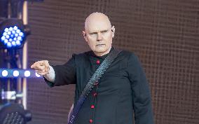 Billy Corgan Performs At Jimmy Kimmel Live - LA