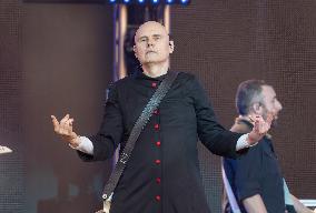 Billy Corgan Performs At Jimmy Kimmel Live - LA