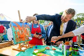 King At Centenary Of Residential Care Park Willem Van Den Bergh - Netherlands