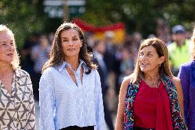 Queen Letizia At Vocational Training Course Opening - Castro-Urdiales