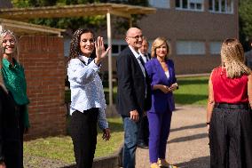 Queen Letizia At Vocational Training Course Opening - Castro-Urdiales