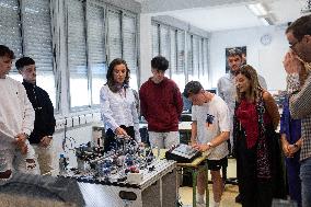 Queen Letizia At Vocational Training Course Opening - Castro-Urdiales