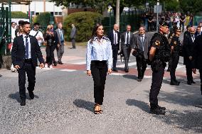 Queen Letizia At Vocational Training Course Opening - Castro-Urdiales