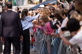 Queen Letizia At Vocational Training Course Opening - Castro-Urdiales