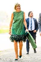 Queen Maxima At A Report Presentation - Rotterdam