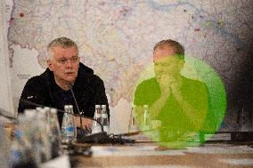 Government's Crisis Staff Meeting Amidst Floods In Southern Poland.