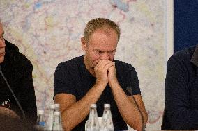 Government's Crisis Staff Meeting Amidst Floods In Southern Poland.