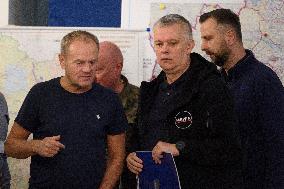 Government's Crisis Staff Meeting Amidst Floods In Southern Poland.