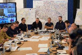 Government's Crisis Staff Meeting Amidst Floods In Southern Poland.