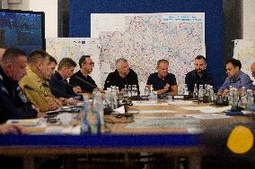 Government's Crisis Staff Meeting Amidst Floods In Southern Poland.