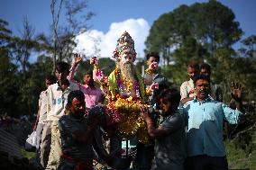 Vishwokarma Puja Celebration In Nepal.