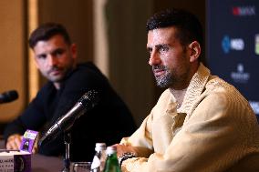 Grigor Dimitrov And Novak Djokovic Press Conference