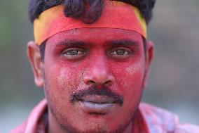 Devotees Immerse Eco-friendly Bishwokarma Idols In Nepal